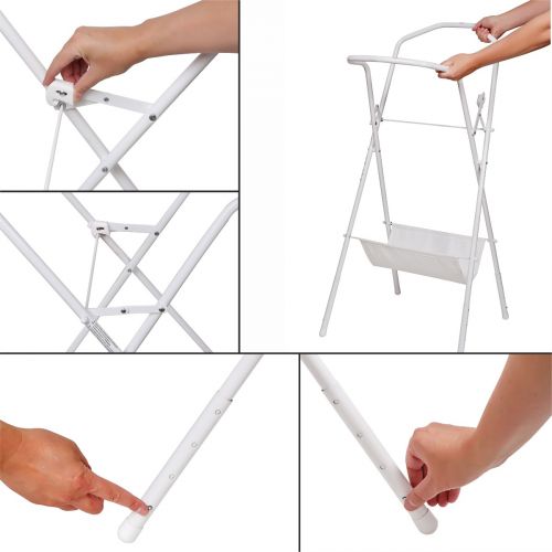 Składany stojak pod wanienkę 100cm (biały)